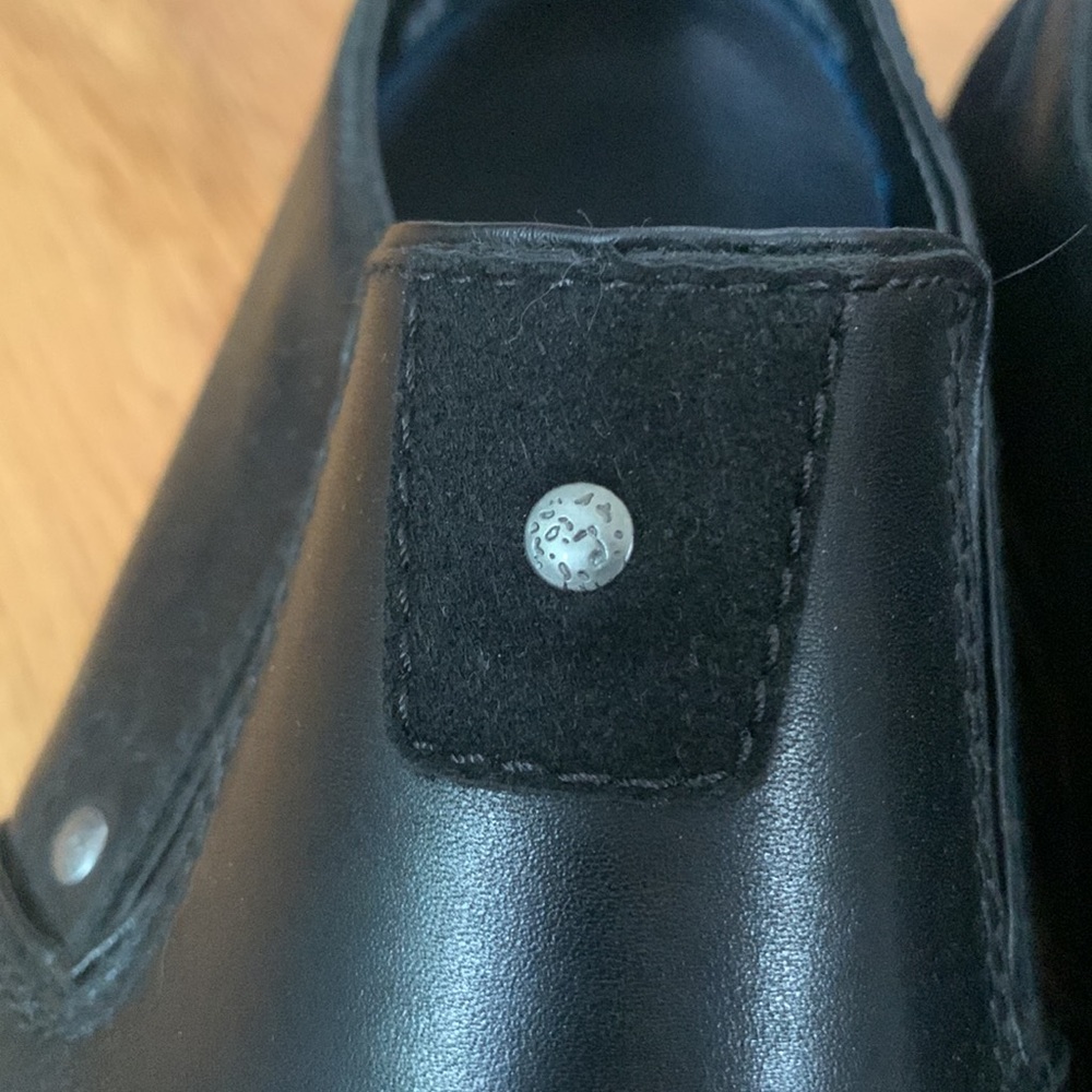 Rieker Mens Black Leather Shoes size 44 US Size 11 Like New Condition Sl… - Picture 3 of 16